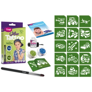 Afbeelding van Vehicles Glitter Tattoo Set 1 Stuks [TY50180] - 01 TY50180 web