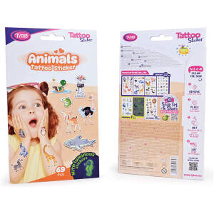 Afbeelding van Animal tattoo sticker set - 69 pcs / pack 1 Stuks [TY50269] - 01 TY50269 web