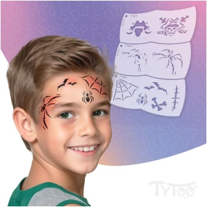 Afbeelding van Mosaic Face Painter Template - pirate - spider - 3 pieces / pack 1 Stuks [TY50560] - 01 TY50560 web