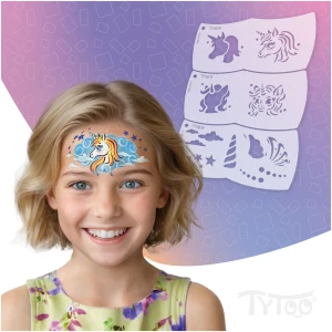 Afbeelding van Mosaic Face Painter Template - unicorn - star - 3 pieces / pack 1 Stuks [TY50562] - 01 TY50562 web