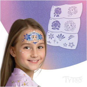 Afbeelding van Mosaic Face Painter Template - ice queen - 3 pieces / pack 1 Stuks [TY50563] - 01 TY50563 web