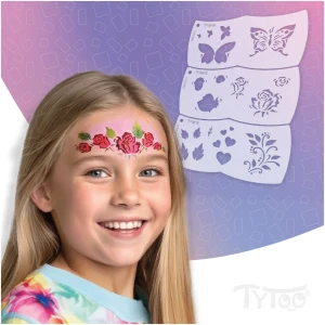 Afbeelding van Mosaic Face Painter Template - butterfly - rose - 3 pieces / pack 1 Stuks [TY50564] - 01 TY50564 web