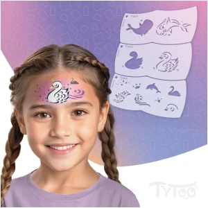 Afbeelding van Mosaic Face Painter Template - dolphin - swan - 3 pieces / pack 1 Stuks [TY50565] - 01 TY50565 webjpg