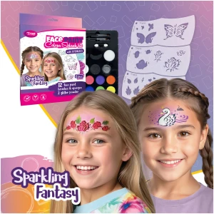 Afbeelding van Sparkling Fantasy Face Paint Set - 6 mosaic templates 1 Stuks [TY50568] - 01 TY50568 web