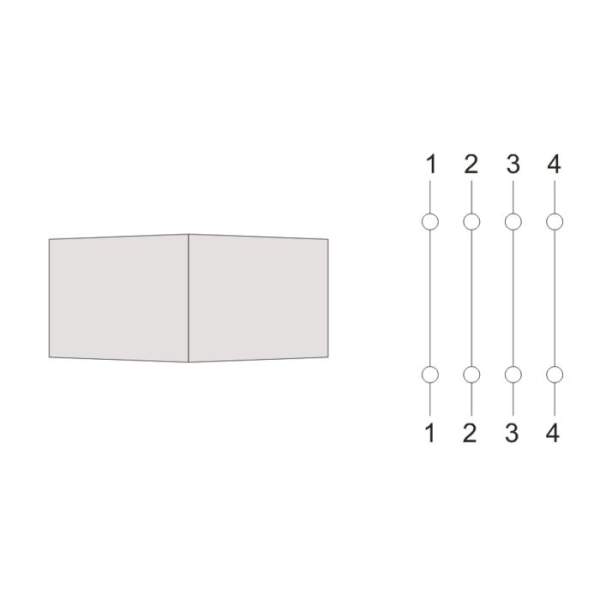 Afbeelding van 6P4C-koppeling 5 Stuks [05221] - 02 05221 draw