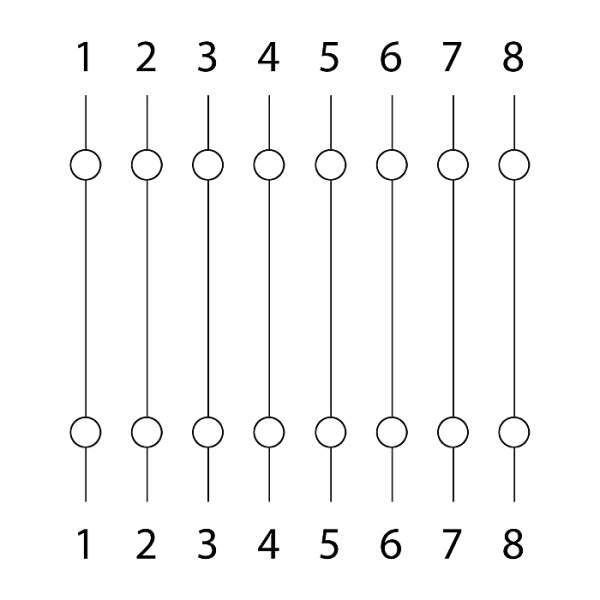 Afbeelding van 8P8C-koppeling 5 Stuks [05228] - 02 05228 draw