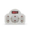 Afbeelding van 1+2 wandverdeler - met schakelaar 1 Stuks [05674] - 02 05674 web