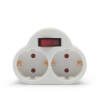 Afbeelding van Wandverdeler met 2 stopcontacten 1 Stuks [05684] - 02 05684 web