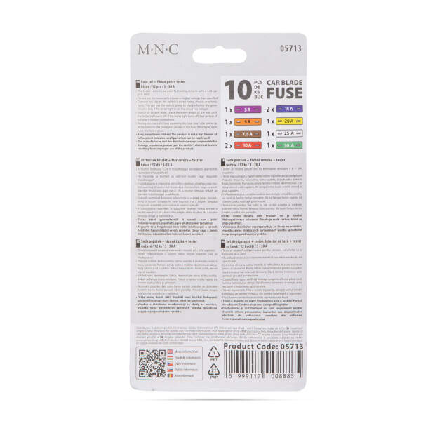 Afbeelding van Zekeringset + fasepen + tester - 10 stuks - 6 - 24V, 3 - 30A 1 Stuks [05713] - 02 05713 web