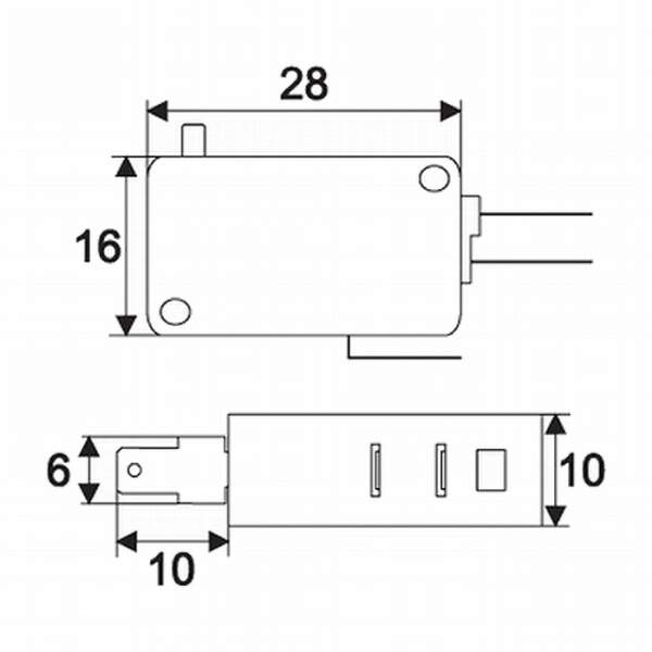Afbeelding van Microschakelaar 5 Stuks [09008] - 02 09008 draw 5