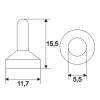 Afbeelding van Waterdichte siliconen dop 10 Stuks [09011] - 02 09011 draw 5