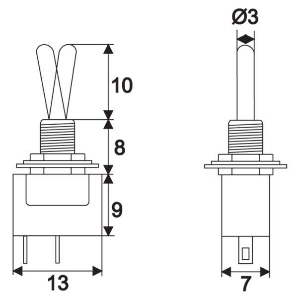 Afbeelding van Tuimelschakelaar 5 Stuks [09016] - 02 09016 draw 5