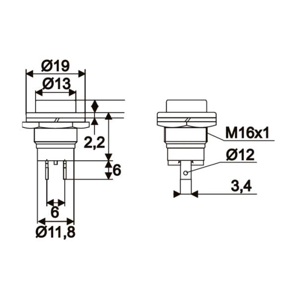 Afbeelding van Drukknop 5 Stuks [09065FK] - 02 09065FK draw