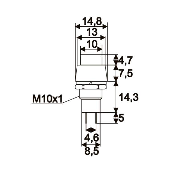 Afbeelding van Drukknopschakelaar 5 Stuks [09068PI] - 02 09068PI draw