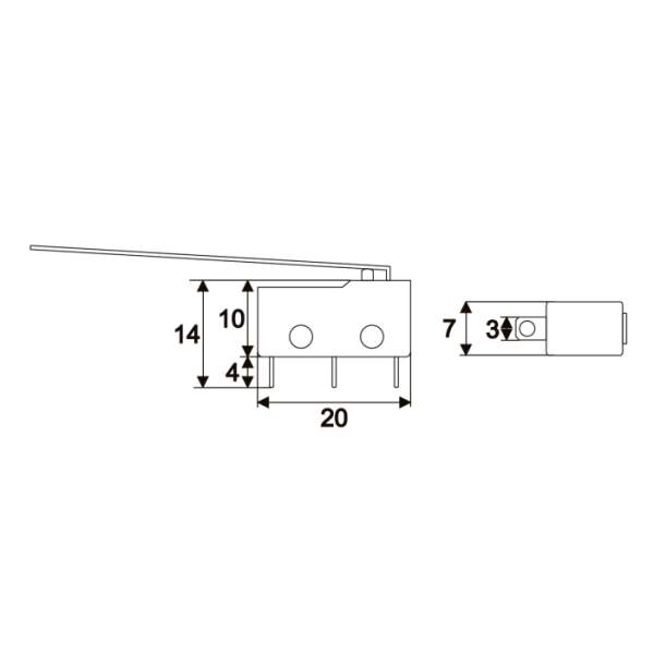 Afbeelding van Microschakelaar 5 Stuks [09083] - 02 09083 draw