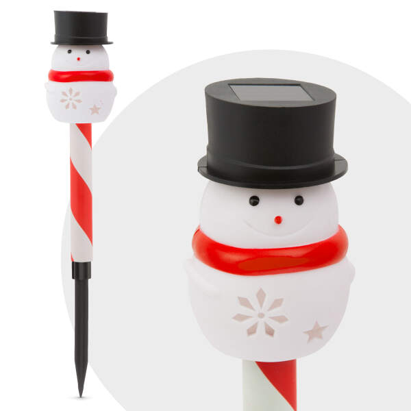 Afbeelding van LED-zonnelamp - sneeuwpop 1 Stuks [11374A] - 02 11374A web