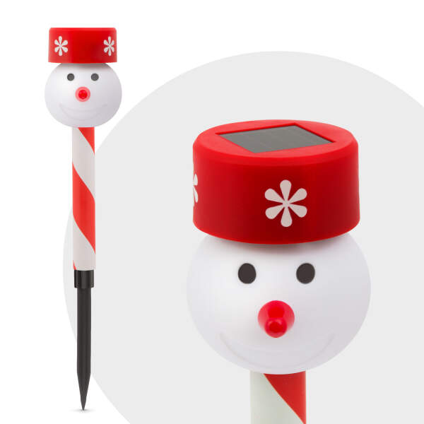 Afbeelding van LED-zonnelamp - sneeuwpop 1 Stuks [11374B] - 02 11374B web