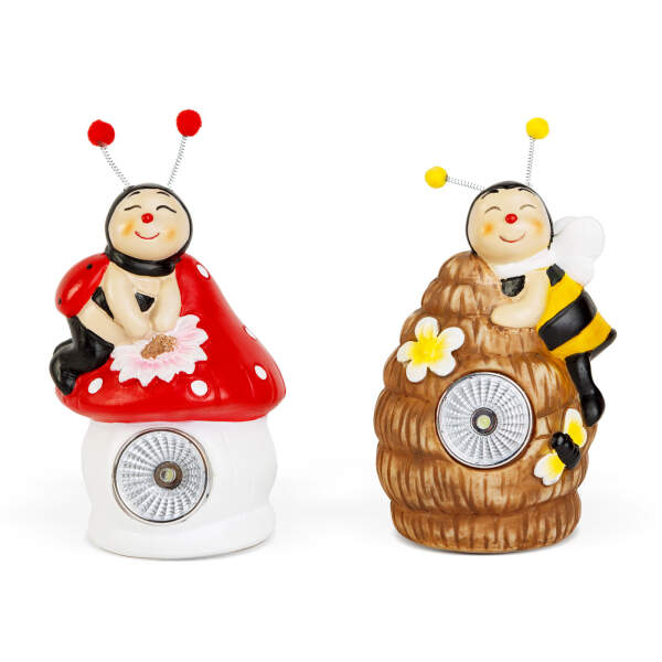 Afbeelding van Zonne-dierfiguren - 2 soorten - 1 witte LED - 8,5 x 8 x 15 cm 1 Stuks [11426G] - 02 11426G web