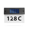 Afbeelding van Solar huisnummerlamp - transparant plexiglas - koelwitte LED - 22 x 16,5 x 5 cm 1 Stuks [11446C] - 02 11446C