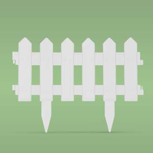 Afbeelding van Bloemperkrand / schutting 40 x 30 cm - wit 1 Stuks [11471A] - 02 11471A web