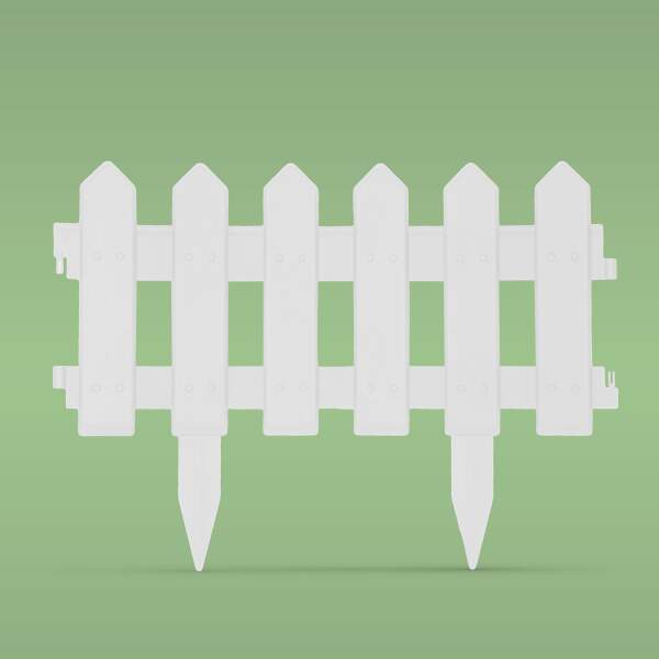 Afbeelding van Bloemperkrand / schutting 40 x 30 cm - wit 1 Stuks [11471A] - 02 11471A web