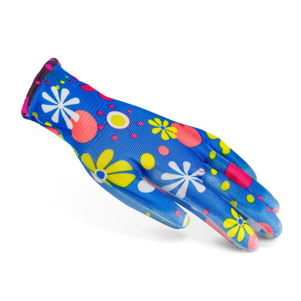 Afbeelding van Werkhandschoenen met bloemenpatroon 12 Stuks [11517XS] - 02 11517XS web