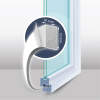 Afbeelding van Zelfklevende deur-raam isolatieschuimtape - 5 m - wit 10 mm 1 Stuks [11595WH-10] - 02 11595WH 10 web