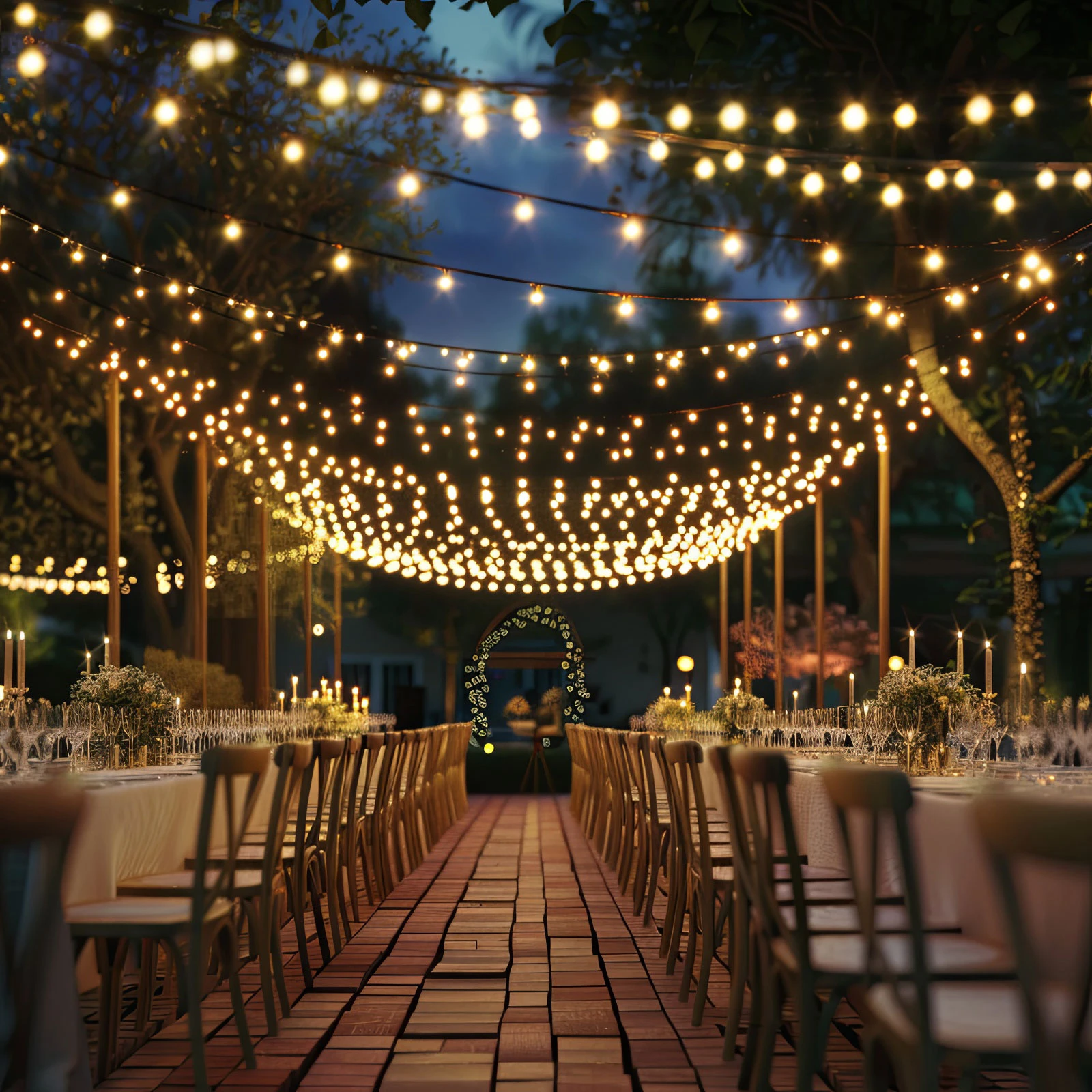 Afbeelding van Slimme zonne-lichtsnoer - 15 witte LED's - instelbare kleurtemperatuur - 7,5 m - Bluetooth 1 Stuks