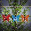 Afbeelding van Solar lantaarn - klem / hangend - vlinder - meervoudig - 12 x 6 x 21,5 cm - 4 LED 1 Stuks [11772] - 02 11772