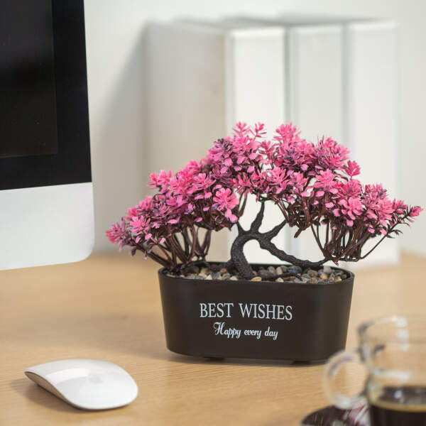 Afbeelding van Kunstplant decoratie - bonsai - 19 x 13 cm - 4 soorten 1 Stuks [11825] - 02 11825 web