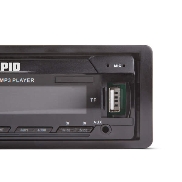 Afbeelding van Autoradio "Rapid" - 1 DIN - 4 x 50 W - BT - MP3 - AUX - SD - USB 1 Stuks [39750] - 02 39750 web