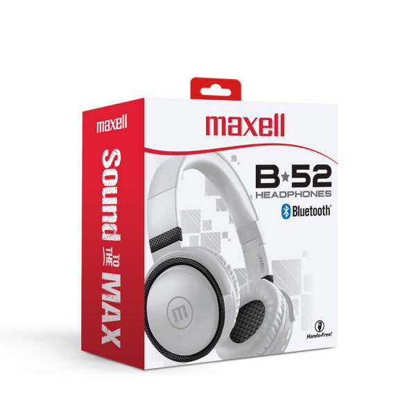 Afbeelding van Maxell HP-BTB52 hoofdtelefoon - wit 1 Stuks [52046WH] - 02 52046WH web