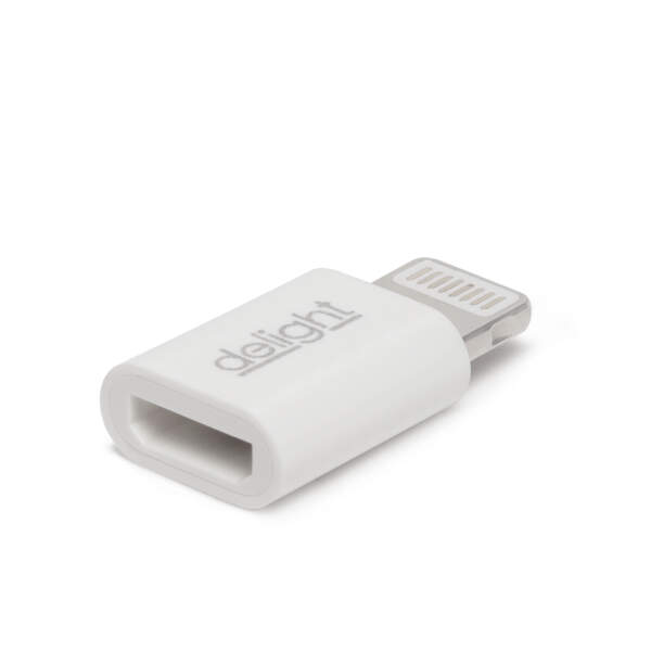 Afbeelding van Adapter - iPhone Lightning - MicroUSB 1 Stuks [55448] - 02 55448 web