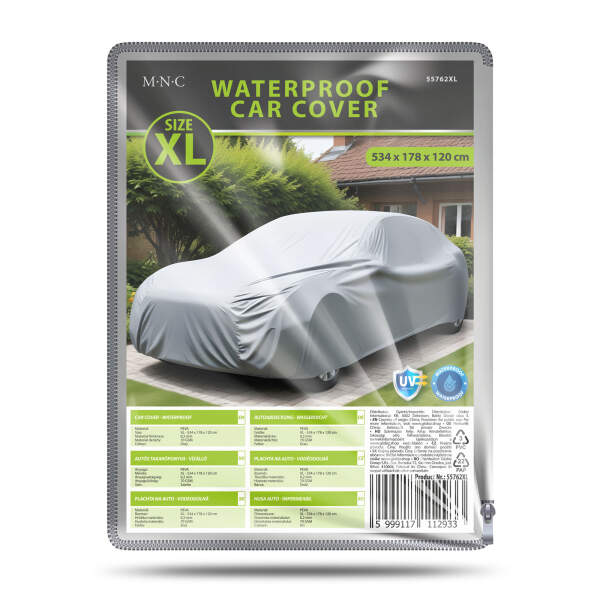 Afbeelding van Autohoes - PEVA - waterdicht - maat XL - 534 x 178 x 120 cm 1 Stuks [55762XL] - 02 55762XL web