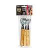 Afbeelding van Grillvork - 4 stuks - met houten handvat 1 Stuks [56305A] - 02 56305A web