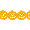 Afbeelding van Halloween papieren slinger - pompoen - 3 m 1 Stuks [56509A] - 02 56509A web