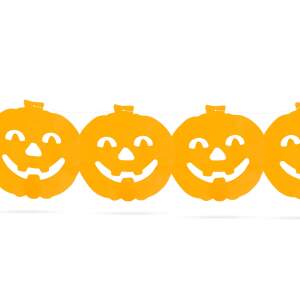 Afbeelding van Halloween papieren slinger - pompoen - 3 m 1 Stuks [56509A] - 02 56509A web