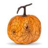 Afbeelding van Halloween pompoendecoratie - 16,5 cm - oranje. spinnenweb - schuim 1 Stuks [56540C] - 02 56540C web