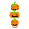 Afbeelding van Halloween decoratie - pompoen - ophangbaar - vilt - 63 x 32 cm 1 Stuks [56557A] - 02 56557A web