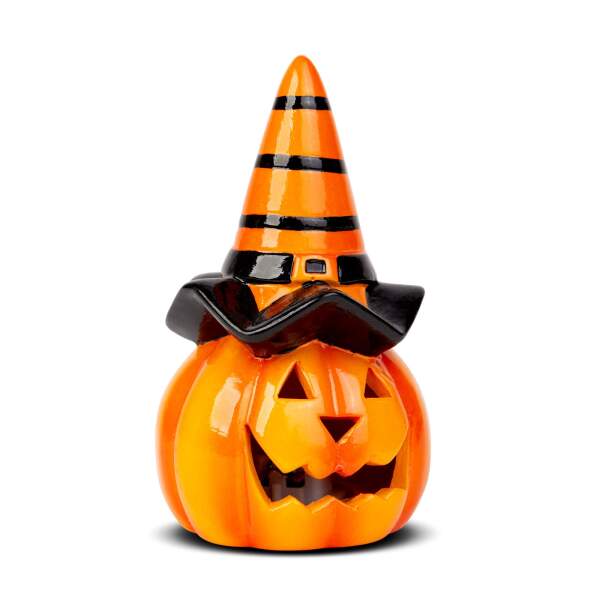 Afbeelding van Halloween LED pompoen - 2 x LR44 - 6,5 x 11 cm 1 Stuks [56565] - 02 56565 web