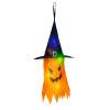 Afbeelding van Halloween LED decoratie - spook - geel - 10 kleuren LED - ophangbaar - 2 x 2032 - 75 x 35 cm 1 Stuks [56569C]