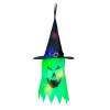 Afbeelding van Halloween LED decoratie - spook - groen - 10 kleuren LED - ophangbaar - 2 x 2032 - 75 x 35 cm 1 Stuks