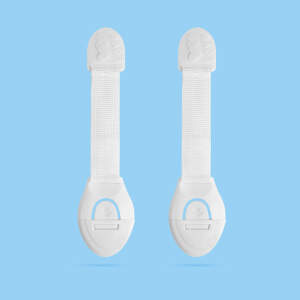 Afbeelding van Kindveilige deurband - 21 cm - zelfklevend - wit - 2 stuks / verpakking 1 Stuks [57339] - 02 57339 web