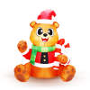 Afbeelding van Opblaasbare teddybeer - 150 cm - IP44 - 6 LED's - 100 - 240 V 1 Stuks [58067J] - 02 58067J web