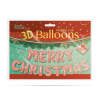 Afbeelding van 3D kerstballon "Merry Christmas" - roségoud 1 Stuks [58081C] - 02 58081C web