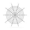 Afbeelding van Pluche spinnenweb - Halloween decoratie - 200 cm - zwart 1 Stuks [58102] - 02 58102 web