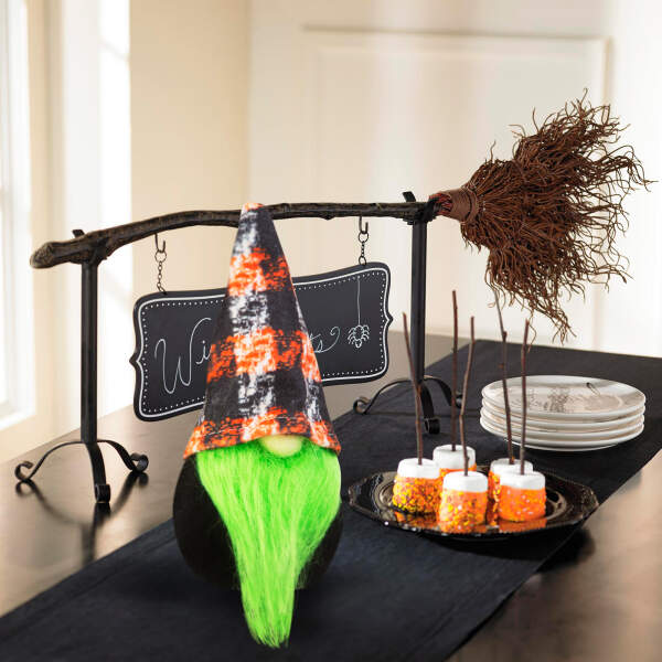 Afbeelding van Halloween Scandinavische elf - 16 cm - groen 1 Stuks [58136B] - 02 58136B web