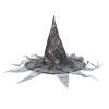 Afbeelding van Halloween heksenhoed - zwart, spinnenweb - 38 x 32 cm 1 Stuks [58152B] - 02 58152B web
