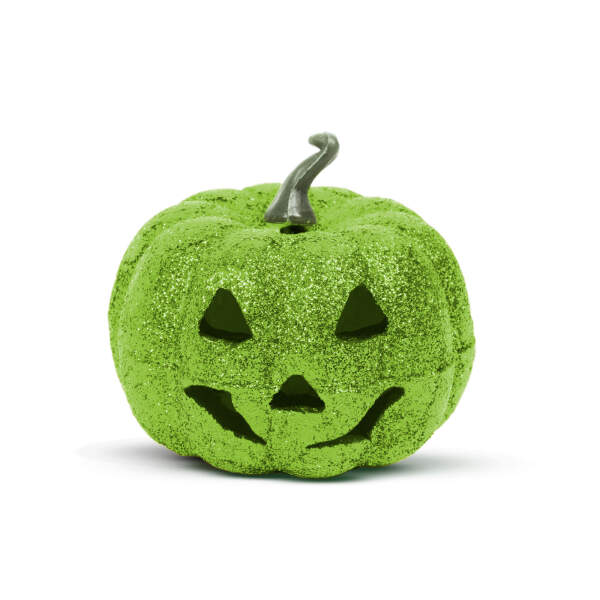 Afbeelding van Halloween RGB LED decor - schuimpompoen - groen - 11 cm 1 Stuks [58162E] - 02 58162E web