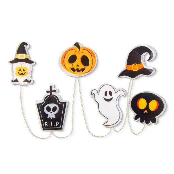 Afbeelding van Halloween LED raamdecoratie - gel - verschillende vormen - 85 cm 1 Stuks [58186C] - 02 58186C web